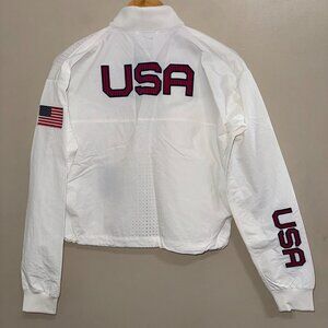 Nike Team USA Olympic Windrunner Metal Stand Jacket Women XS CK4604-100 $450 NEW